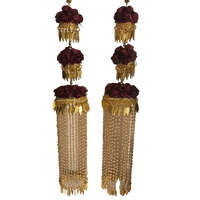 KASHISH 3 Tier Rose Jhoomer Kaleere
