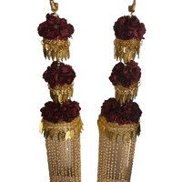 KASHISH 3 Tier Rose Jhoomer Kaleere